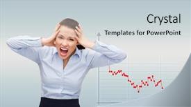  Presentation with angry people - Audience pleasing theme consisting of business bankruptcy desperation people backdrop and a light gray colored foreground