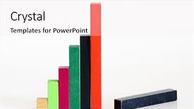  Presentation with diagram - Slides enhanced with finance factor - business bar diagram background and a  colored foreground