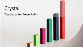  Presentation with diagram - Audience pleasing presentation theme consisting of finance factor - business bar diagram backdrop and a  colored foreground