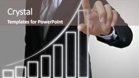  Presentation with investment - Presentation theme having investment chart - hand graph background and a gray colored foreground