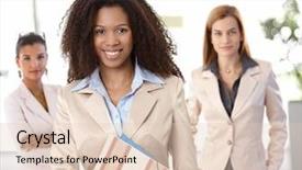  Presentation with elementary school female career day african american - Cool new PPT layouts with business black - portrait of happy afro-american businesswoman backdrop and a  colored foreground