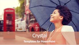  Presentation with travel and tourism - PPT theme with business booth - weather travel tourism citylife background and a coral colored foreground