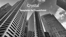  Presentation with high rise building - Cool new slide set with business building backdrop and a gray colored foreground