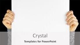  Presentation with business card - Presentation design consisting of business-card-blank-isolated background and a white colored foreground