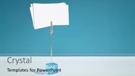  Presentation with blue business - Presentation design with business-card-blank-sign background and a light blue colored foreground