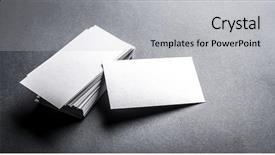  Presentation with business card - Beautiful slide deck featuring business card on grey background backdrop and a light gray colored foreground