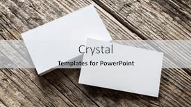  Presentation with business card - PPT theme featuring business-card-template-for-branding background and a sky blue colored foreground