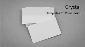  Presentation with business cards - PPT theme having business cards on gray background background and a light gray colored foreground
