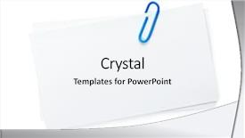  Presentation with business cards - Colorful presentation enhanced with business cards with office clip backdrop and a sky blue colored foreground