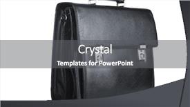  Presentation with black and white trees - PPT theme enhanced with business case - black leather briefcase isolated background and a dark gray colored foreground