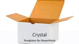  Presentation with memories temlate text box - Colorful slides enhanced with business case - empty cardboard box isolated backdrop and a white colored foreground