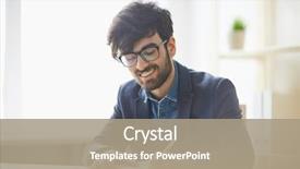  Presentation with creative writing - PPT layouts enhanced with business casual wear writing background and a coral colored foreground