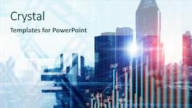  Presentation with bullseye center goal success business - Audience pleasing theme consisting of business center background mixed media backdrop and a sky blue colored foreground