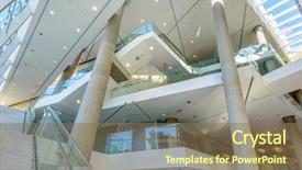  Presentation with abstract modern architecture - Audience pleasing slides consisting of business center in vancouver canada backdrop and a  colored foreground