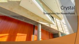  Presentation with abstract modern architecture - Beautiful slide set featuring business center in vancouver canada backdrop and a  colored foreground