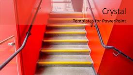  Presentation with abstract modern architecture - Presentation enhanced with business center in vancouver canada background and a  colored foreground