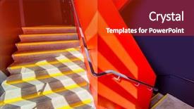  Presentation with abstract modern architecture - Beautiful slide set featuring business center in vancouver canada backdrop and a  colored foreground