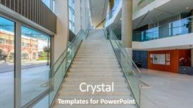  Presentation with abstract modern architecture - Colorful presentation theme enhanced with business center in vancouver canada backdrop and a  colored foreground