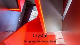  Presentation with abstract modern architecture - Beautiful slide set featuring business center in vancouver canada backdrop and a  colored foreground