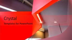  Presentation with abstract modern architecture - Presentation theme with business center in vancouver canada background and a red colored foreground