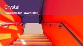  Presentation with abstract modern architecture - Presentation design consisting of business center in vancouver canada background and a  colored foreground