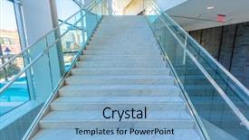  Presentation with abstract modern architecture - Amazing presentation design having business center in vancouver canada backdrop and a  colored foreground