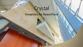  Presentation with abstract modern architecture - Amazing presentation theme having business center in vancouver canada backdrop and a mint green colored foreground