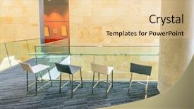  Presentation with abstract modern architecture - Slide deck consisting of business center in vancouver canada background and a lemonade colored foreground