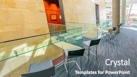  Presentation with abstract modern architecture - Beautiful theme featuring business center in vancouver canada backdrop and a gray colored foreground