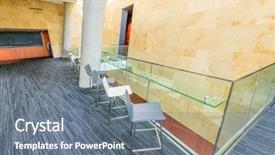  Presentation with abstract modern architecture - Theme with business center in vancouver canada background and a gray colored foreground