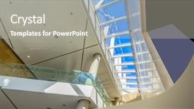  Presentation with abstract modern architecture - Slide deck consisting of business center in vancouver canada background and a  colored foreground