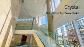  Presentation with abstract modern architecture - Theme featuring business center in vancouver canada background and a  colored foreground