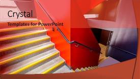  Presentation with abstract modern architecture - Theme featuring business center in vancouver canada background and a  colored foreground