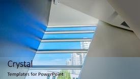  Presentation with abstract modern architecture - Amazing PPT layouts having business center in vancouver canada backdrop and a light blue colored foreground