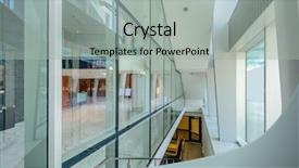  Presentation with abstract modern architecture - PPT theme consisting of business center in vancouver canada background and a  colored foreground