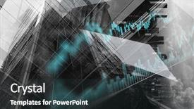  Presentation with elegant business social media - Beautiful presentation theme featuring business city background mixed media backdrop and a  colored foreground