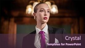  Presentation with luxury fashion - Slides having business-clothing-style-portrait background and a tawny brown colored foreground