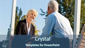  Presentation with business coaching - Colorful PPT theme enhanced with business coaching outdoors - a man backdrop and a ocean colored foreground