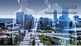  Presentation with collaboration - PPT layouts consisting of business collaboration concept mixed media background and a teal colored foreground