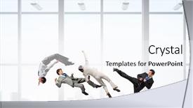  Presentation with business competition - Amazing slide deck having business competition concept mixed media backdrop and a sky blue colored foreground