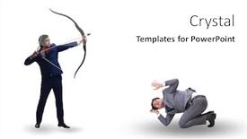  Presentation with business competition - Colorful presentation design enhanced with business-competition-concept-with-businessman backdrop and a white colored foreground