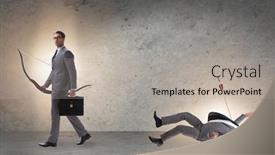  Presentation with business competition - Slide deck with business-competition-concept-with-businessman background and a light gray colored foreground