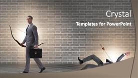  Presentation with business competition - Presentation consisting of business-competition-concept-with-businessman background and a gray colored foreground