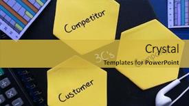  Presentation with competitive analysis - PPT layouts with business competitive analysis background and a yellow colored foreground