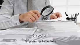  Presentation with financial reports - PPT layouts featuring business-concept-businessman-s-working background and a  colored foreground