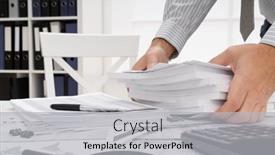  Presentation with financial reports - Beautiful PPT layouts featuring business-concept-businessman-s-working backdrop and a light gray colored foreground