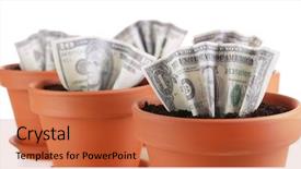  Presentation with business growing - Presentation theme featuring business concept growing money background and a red colored foreground