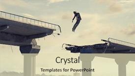  Presentation with overcome - Presentation enhanced with business concept of businessman overcome background and a  colored foreground