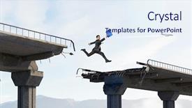  Presentation with overcome - Audience pleasing PPT theme consisting of business concept of businessman overcome backdrop and a  colored foreground