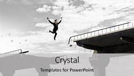  Presentation with overcome - Amazing slides having business concept of businessman overcome backdrop and a  colored foreground